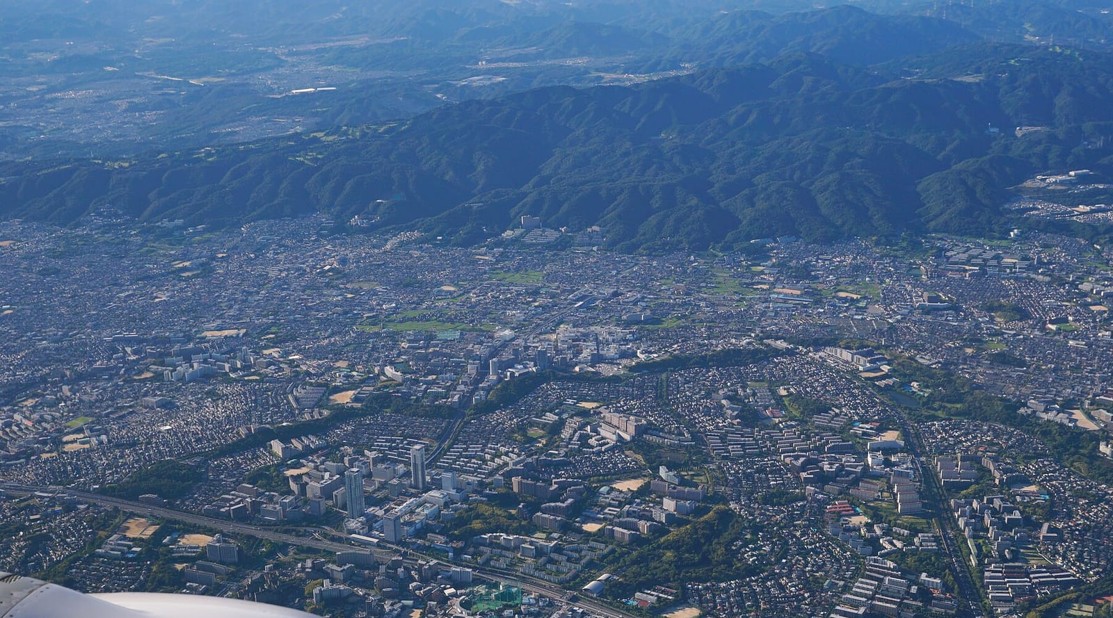 Foto udara Senri New Town (2025)